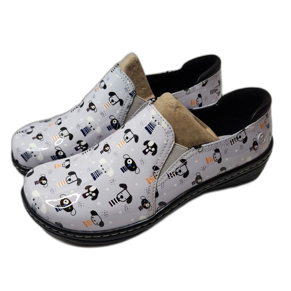 Moxy Classic Clogs Cartoon Puppy Patent Women’s 6.5M Slip‑Resistant